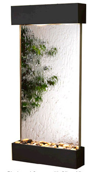 WCS1540 Whispering Creek - Silver Mirror Wall Fountain