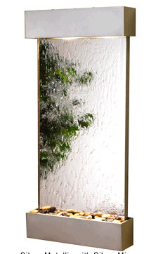Whispering Creek - Silver Mirror Wall Fountain