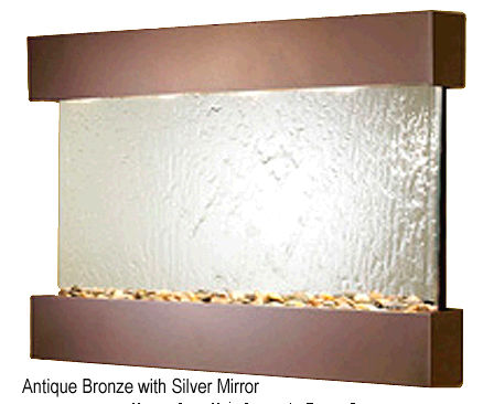 Reflection Creek - Silver Mirror Wall Fountain