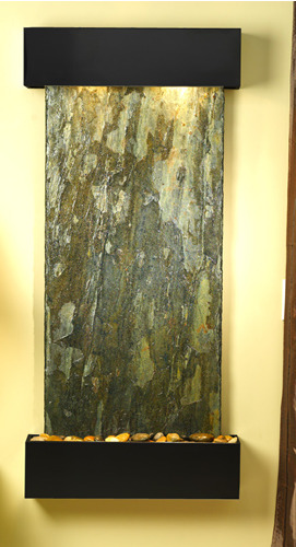 CSS1502 Cascade Springs - Green Natural Slate Wall Fountain
