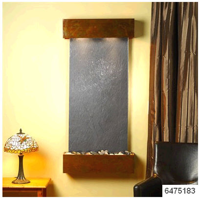 CSS1011 Cascade Springs - Black Featherstone Wall Fountain