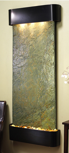 Inspiration Falls - Green Natural Slate Wall Fountain