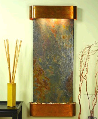 Inspiration Falls - Rajah Natural Slate Wall Fountain