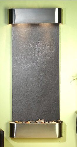 Inspiration Falls - Black Featherstone Wall Fountain
