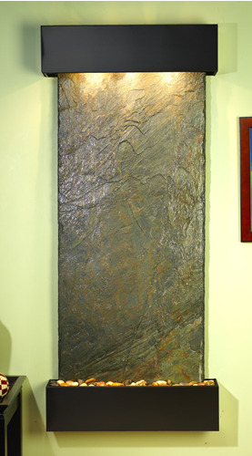Inspiration Falls - Green Natural Slate Wall Fountain