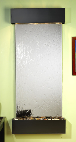 Inspiration Falls - Silver Mirror Wall Fountain