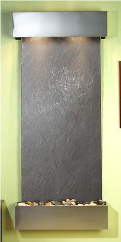 Inspiration Falls - Black Featherstone Wall Fountain