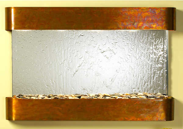 Sunrise Springs - Silver Mirror Wall Fountain
