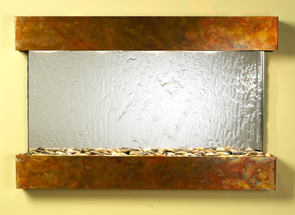 Sunrise Springs - Silver Mirror Wall Fountain