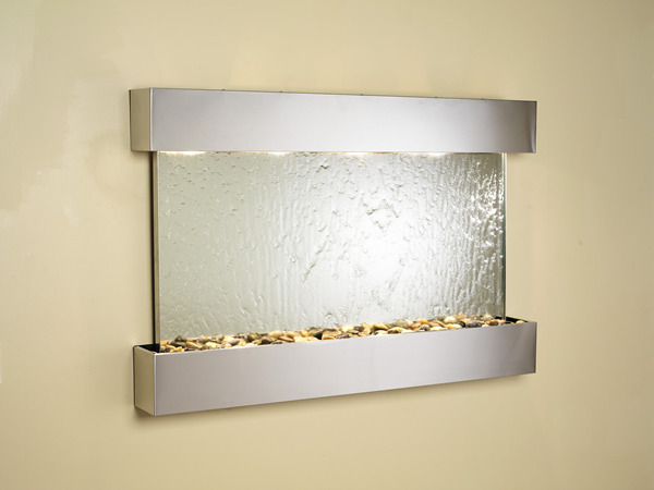 SSS2040 Sunrise Springs - Silver Mirror Wall Fountain
