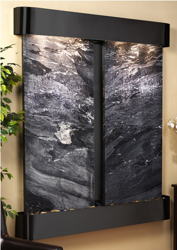 Picture of Adagio CFR1507 Cottonwood Falls - Black Spider Marble Wall Fountain