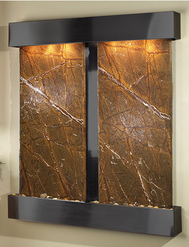 Picture of Adagio CFS1506 Cottonwood Falls - Brown Rainforest Marble Wall Fountain