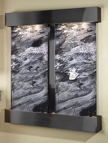 Picture of Adagio CFS1507 Cottonwood Falls - Black Spider Marble Wall Fountain