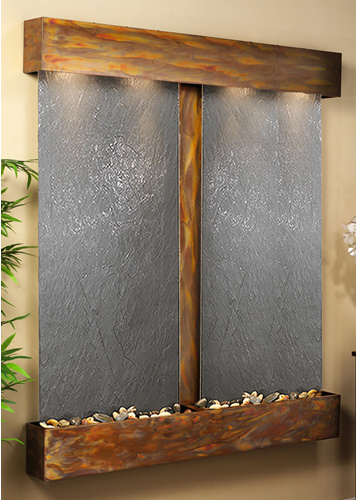 Picture of Adagio CFS1011 Cottonwood Falls - Black Featherstone Wall Fountain