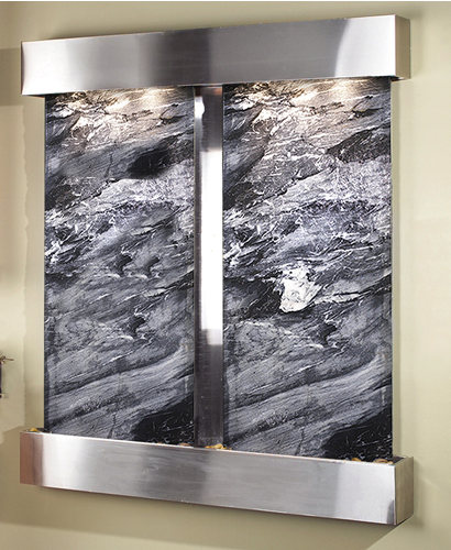 Picture of Adagio CFS2007 Cottonwood Falls - Black Spider Marble Wall Fountain