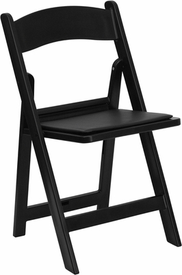 Hercules Folding Chair - Black - Set of 4 - 1000 lb Capacity
