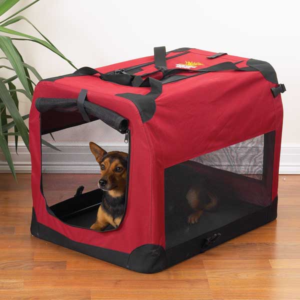 Picture of Pet Pals ZA411 28 Guardian Gear Soft Crate Sm Brick Red S