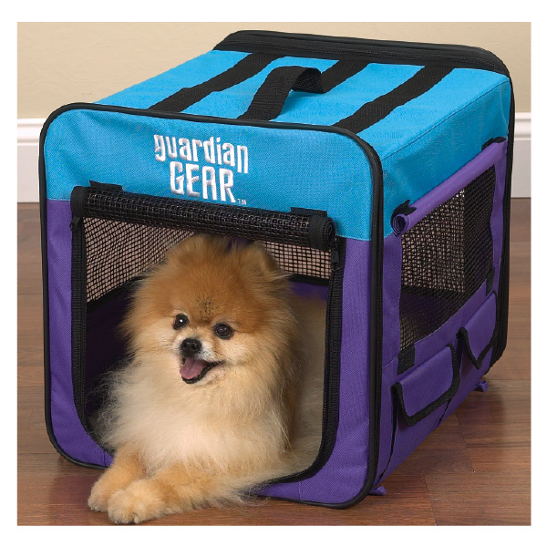 Picture of Pet Pals ZA420 18 Guardian Gear Collapsible Crate Xs Purple-Turq S