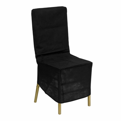 Flash Furniture LE-COVER-GG Chair Storage Cover for Chiavari Chairs - Fabric, Black