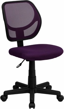 Picture of Flash Furniture WA-3074-PUR-GG Mid-Back Purple Mesh Task Chair and Computer Chair