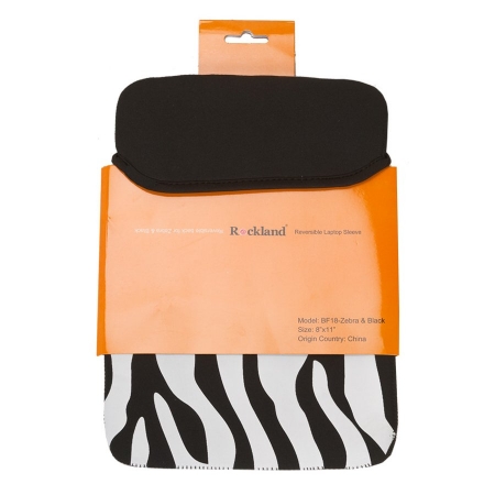 Ipad/Lap Top Sleeve - Zebra - 11in. x 8in.