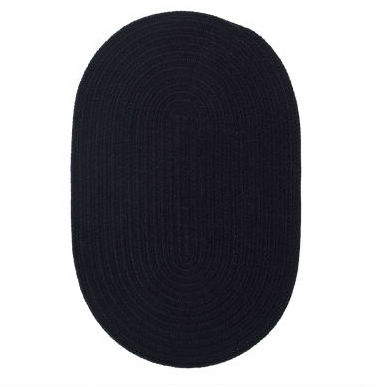 Picture of Wool Solids WL05R024X060 Wool Solids - Black 2 ft. x 5 ft. Rug