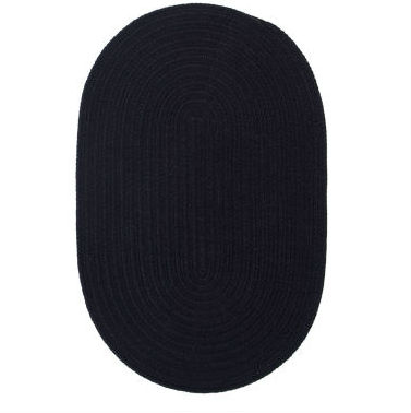 Picture of Wool Solids WL05R072X108 Wool Solids - Black 6 ft. x 9 ft. Rug