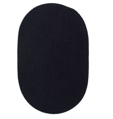 Picture of Wool Solids WL05R132X132 Wool Solids - Black 11 ft. round Rug