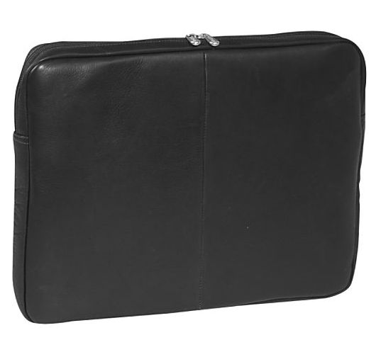 Picture of Piel Leather 2894-BLK 17In Zip Laptop Sleeve - Black