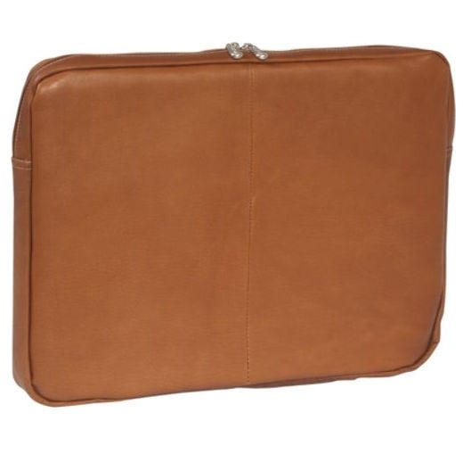 Picture of Piel Leather 2894 17In Zip Laptop Sleeve - Saddle