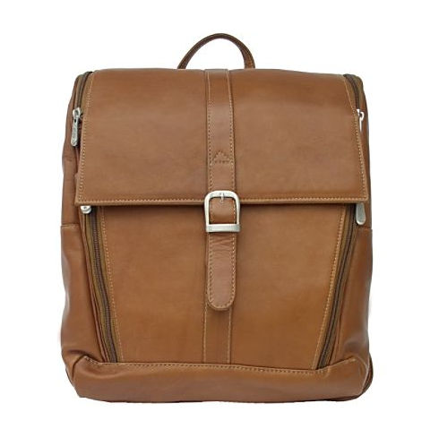 Picture of Piel Leather 2480 Slim Computer Backpack - Saddle