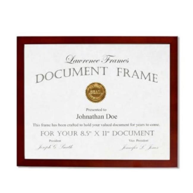 Lawrence Frames 755681 Lawrence Frames 8.5x11 Walnut Wood Certificate Picture...