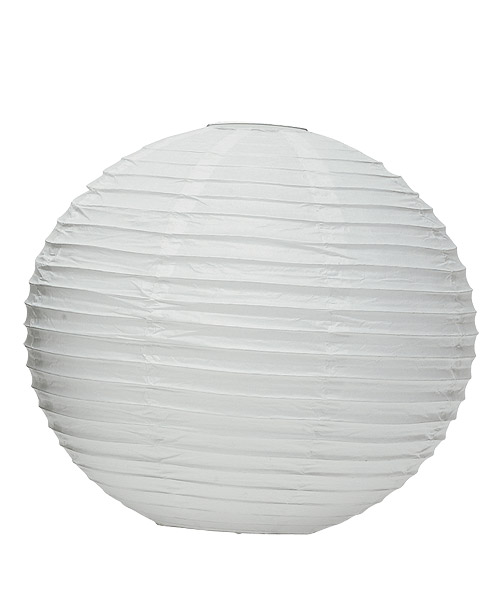 Picture of Wedding Star 9109-08 Round Paper Lanterns- Medium- White