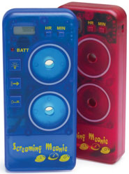   red or blue ordinary alarm clocks not loud enough the screaming meanie