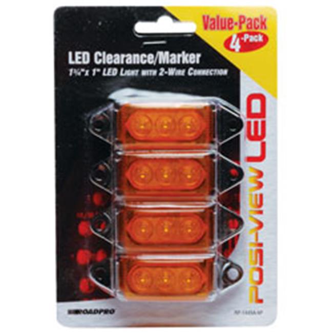 Roadpro RP-1445A-4P Low Profile Sealed LED Mkr Lt - Amber