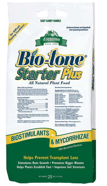 Espoma Bio-tone Starter Plus Model BTSP25