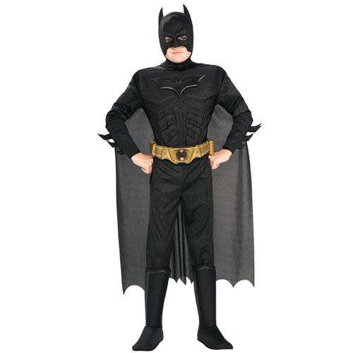 Picture of Rubies 32965 Batman Dark Knight Deluxe Muscle Chest Batman Child Costume Size Small- Boys 4-6