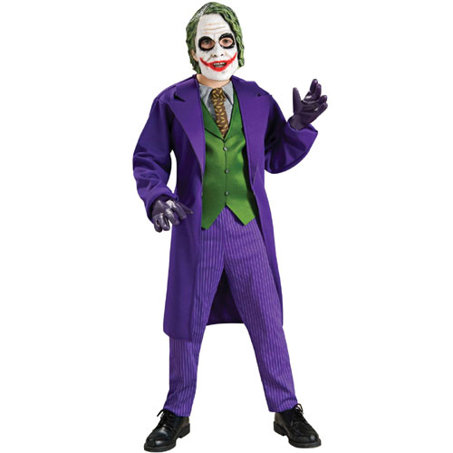 Picture of Rubies 32966 Batman Dark Knight Deluxe The Joker Child Costume Size Medium- Boys 8-10