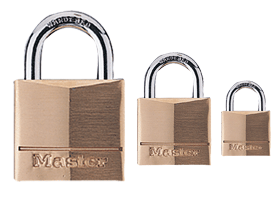 Picture of Master Lock Solid Brass Padlock Brass .75in 120D Pack Of 4