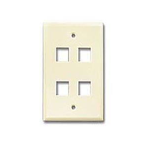 Picture of Cat5 Face Plate  4-Hole - Beige