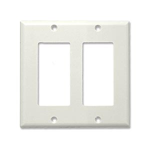 Generic 180 0516 Decora 2 Hole Faceplate - White