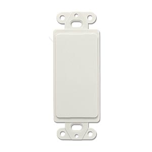 Decora Faceplate Blank Insert White