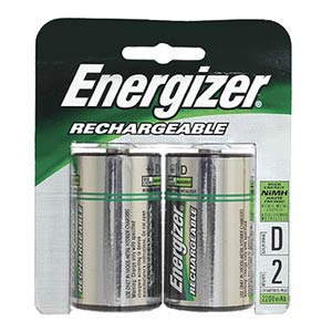 Picture of Energizer Rechargeable D Batteries  2500mah 2pk