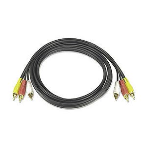 Picture of Composite Video Cable with Audio  RCA Plugs  6ft