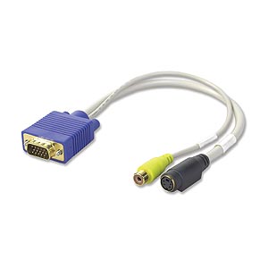 Picture of Video Card To S Video and TV Adapter Cable