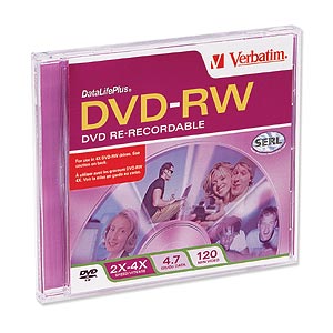 Picture of Verbatim DVD-RW  4.7GB In Jewel Case