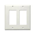 Generic 180 0516 Decora 2 Hole Faceplate - White Generic 180 0516 Decora 2 Hole Faceplate - White