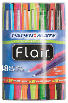 Picture of Paper Mate Flair Fashion Canister Asst Medium 48 Ct Canister 4651