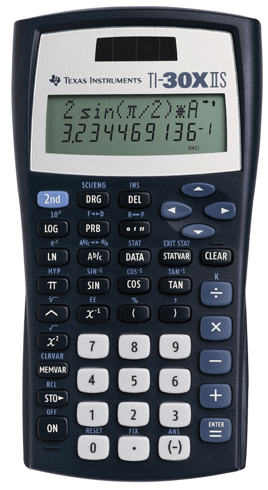 Picture of TI 30XIIS Scientific Calculator 30XIISTBL1L1J