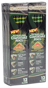 Picture of Ticonderoga Tri-Conderoga Pencil with Bonus Sharpener Number2 12 Pk 22500 Pack Of 6
